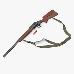 Hunting Shotgun MC-255 Wood Rigged for Cinema 4D