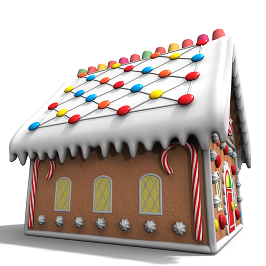 3d Model Of Ginger Bread House