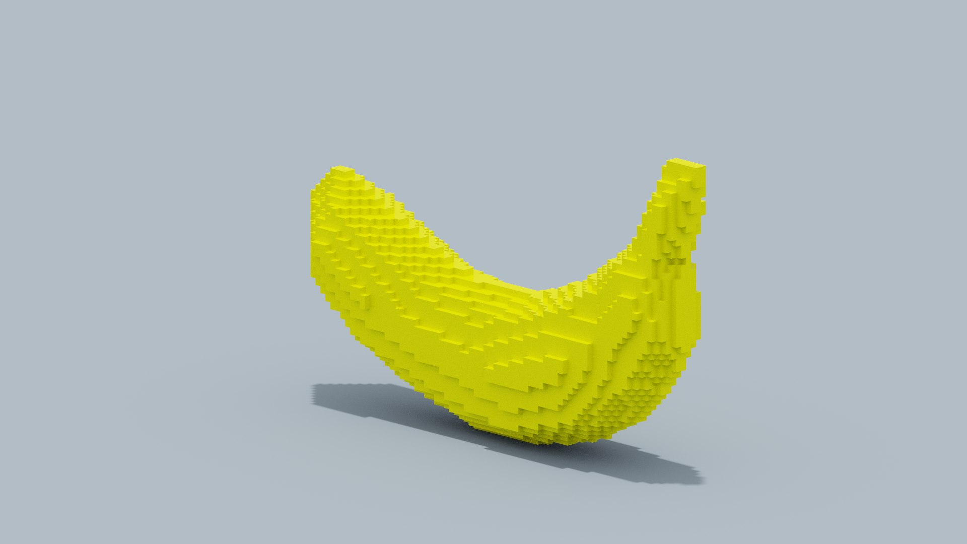 Voxel Banana 3D https://p.turbosquid.com/ts-thumb/R1/YMwz8e/Nv/spin202207162019020002/png/1657993391/1920x1080/fit_q87/5a8c023d1c14e98bab3743f1ac56f7c0f298d369/spin202207162019020002.jpg