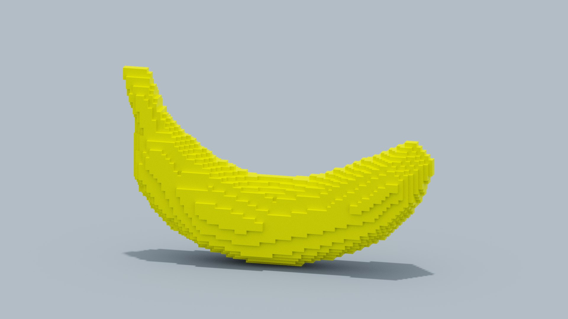 Voxel Banana 3D https://p.turbosquid.com/ts-thumb/R1/YMwz8e/dj/spin202207162019020007/png/1657993482/1920x1080/fit_q87/82a7c2dd6914eb4d98b4a2d639644ca5af0b670a/spin202207162019020007.jpg