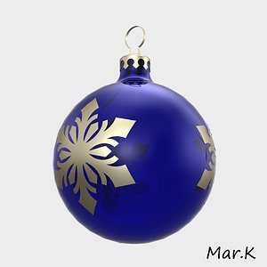 3d christmas bulb