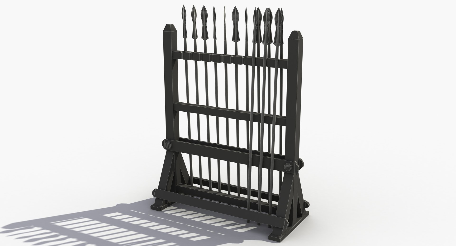 Spear Rack 3D - TurboSquid 1351047