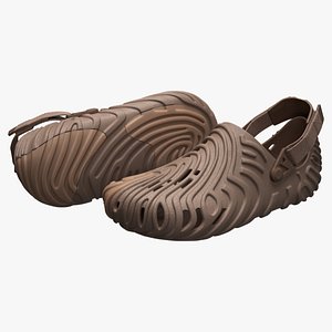 Crocs Pollex Clog Brown 3D