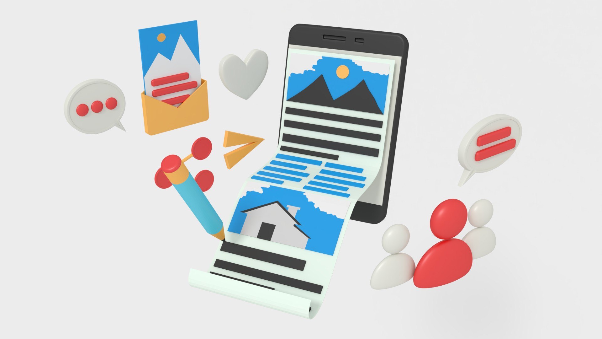 3D Create Content And Share On Social Media - TurboSquid 1997827
