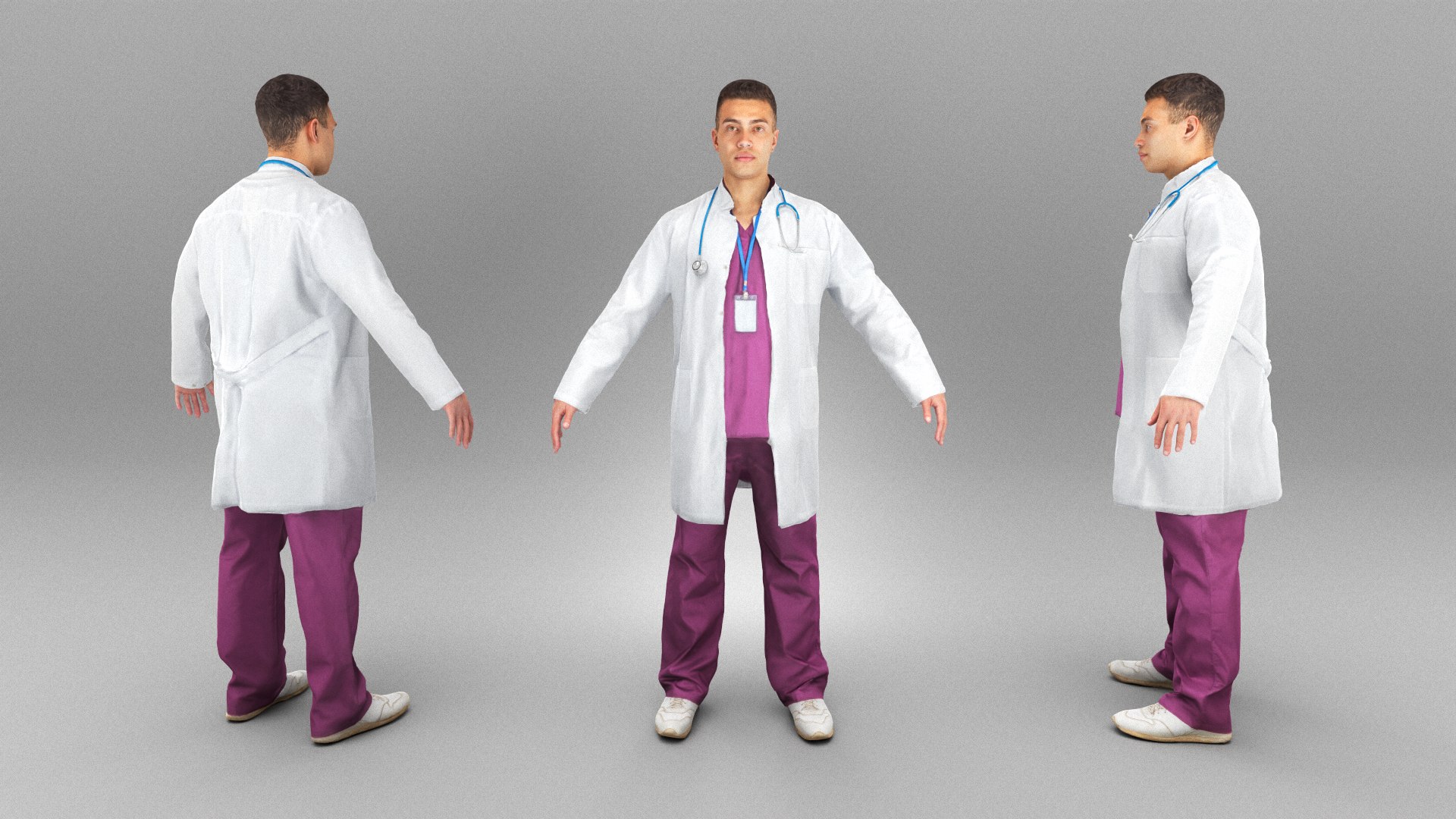 3D Medical Doctor Ready For Animation 439 Model - TurboSquid 2270782