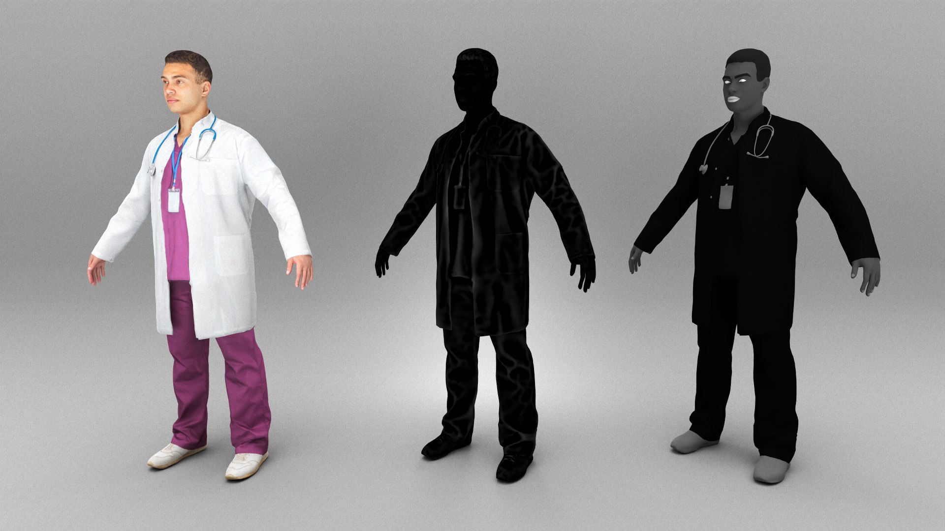 3D Medical Doctor Ready For Animation 439 Model - TurboSquid 2270782