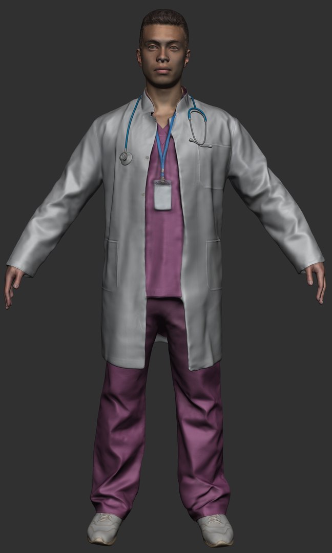 3D Medical Doctor Ready For Animation 439 Model - TurboSquid 2270782