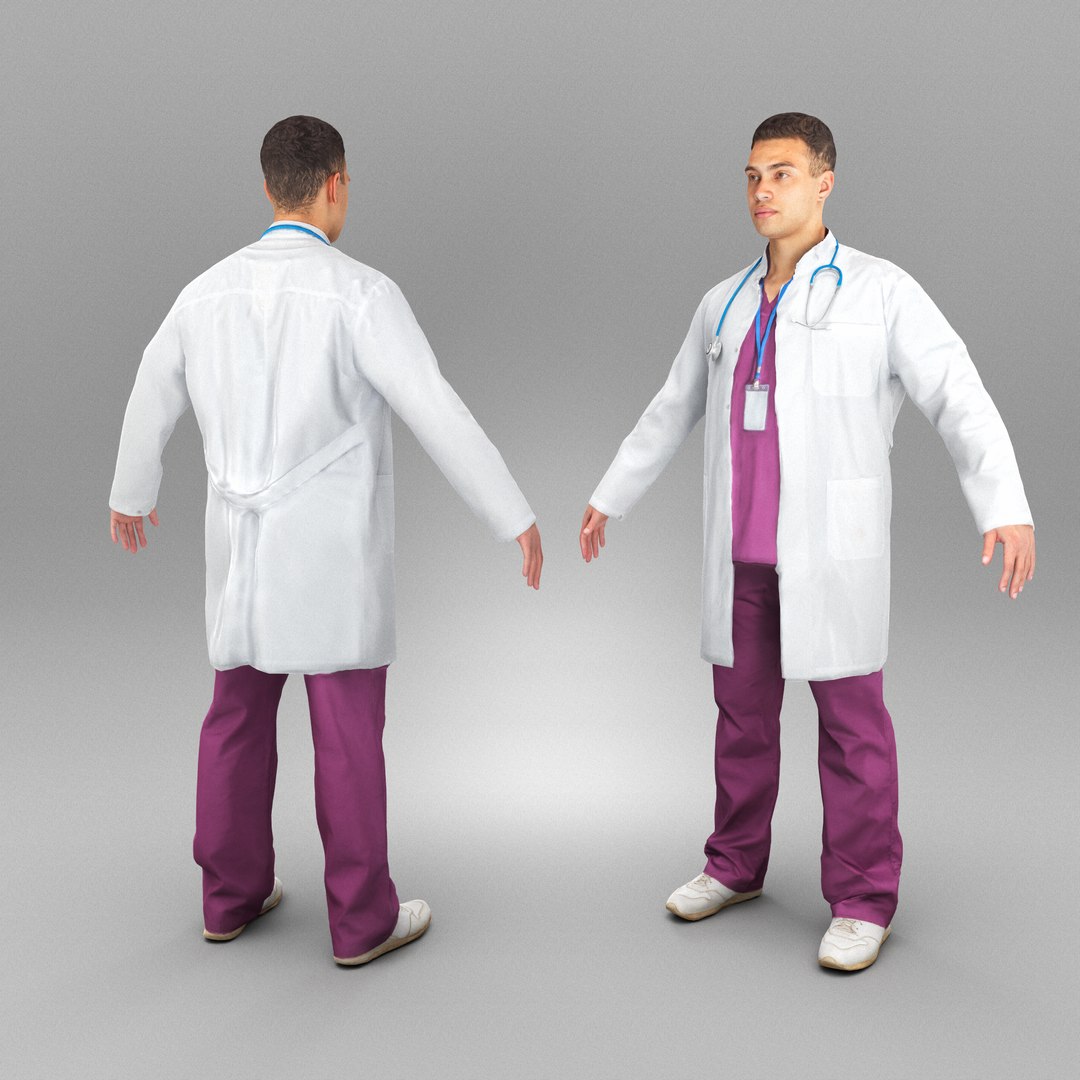 3D Medical Doctor Ready For Animation 439 Model - TurboSquid 2270782