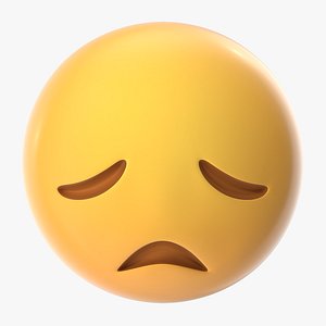 disappointed face emoji 3D