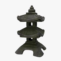Japanese Stone Lantern Pagoda - Zen Garden Ornament