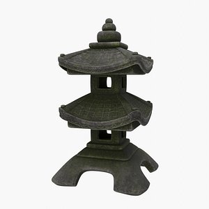 Japanese Stone Lantern Pagoda - Zen Garden Ornament