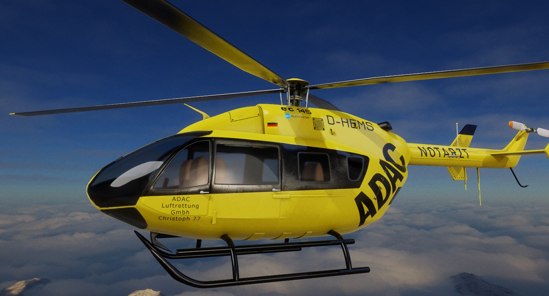 3D Eurocopter Ec 145 Model - TurboSquid 1421850