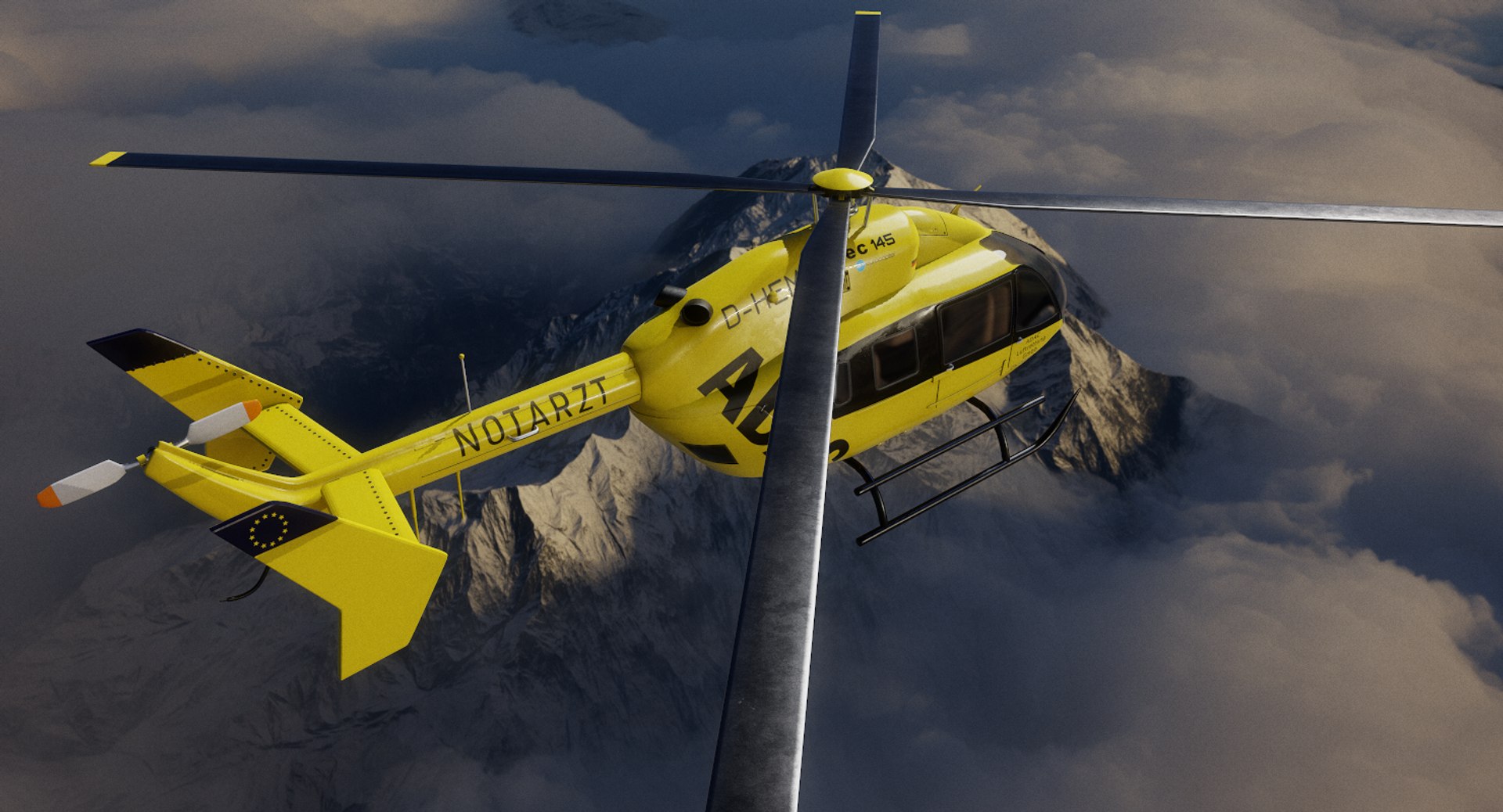 3D Eurocopter Ec 145 Model - TurboSquid 1421850