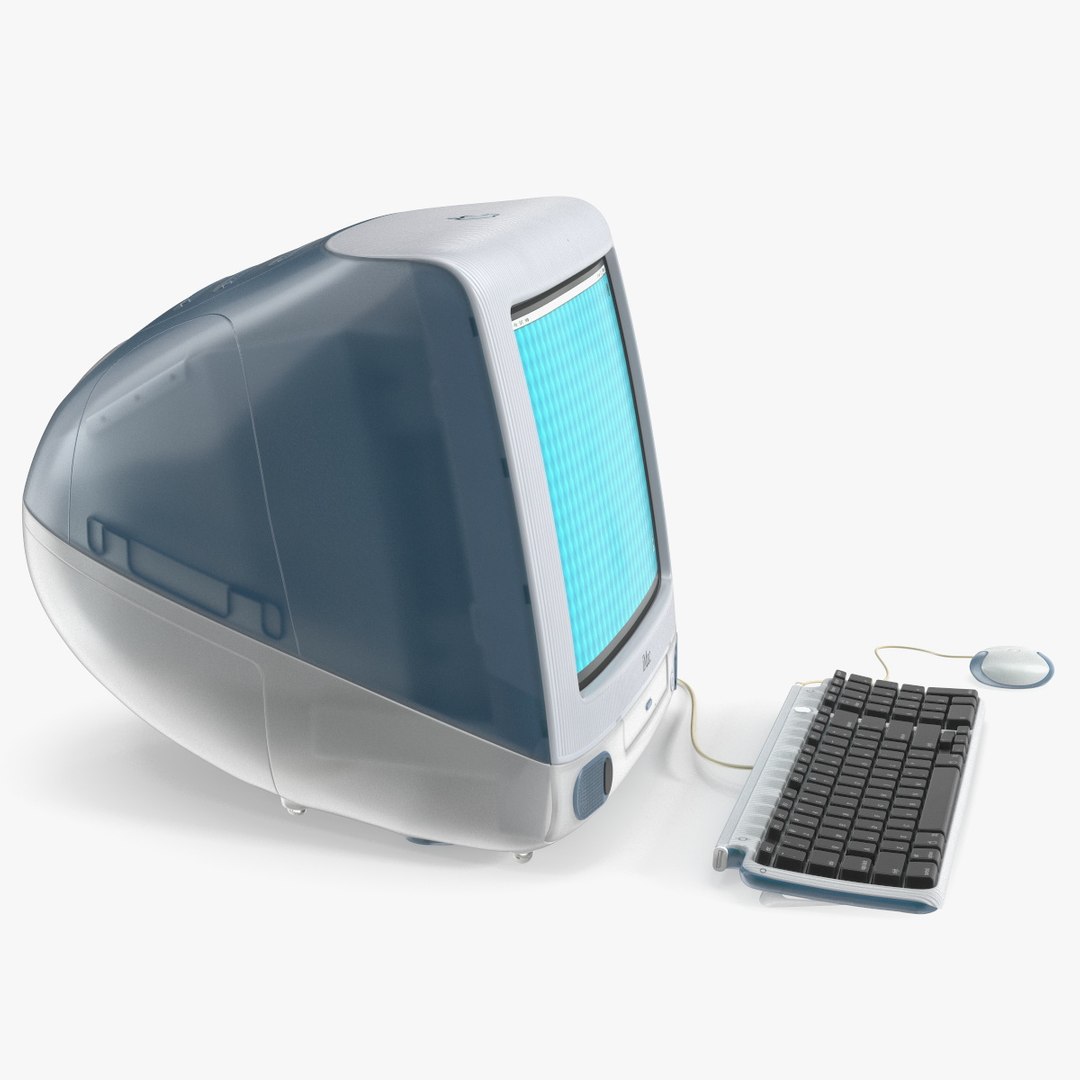 Apple Macintosh Classic II 動作美品 ＋ 角マウス Apple Macintosh Classic II Desktop Computer 3D Model $79