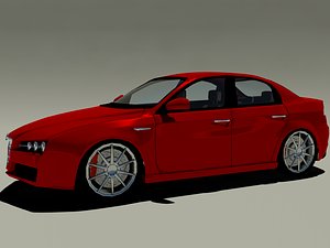 alfa romeo 159 3d model