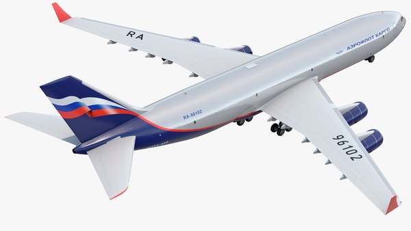 IL-96-400 アエロフロートのシンプルなインテリア3Dモデル