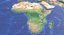 Mapa topográfico mundial con cuenca
