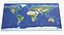 Mapa topográfico mundial con cuenca