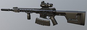 3D tx-15 rifle model