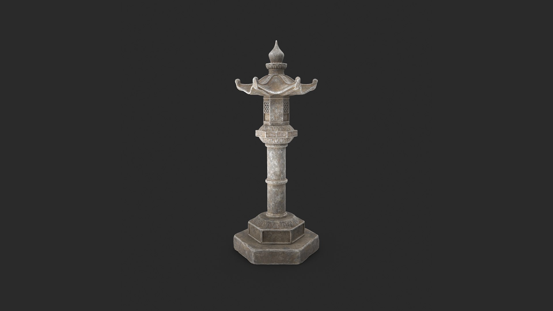 Stone Lantern 3D model https://p.turbosquid.com/ts-thumb/R2/57uPLM/v4/stonelantern_01/jpg/1698899536/1920x1080/fit_q87/4e6d2787e96d8e79781a4970a13890f5f2c9a819/stonelantern_01.jpg