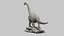 3D Brachiosaurus Statue model