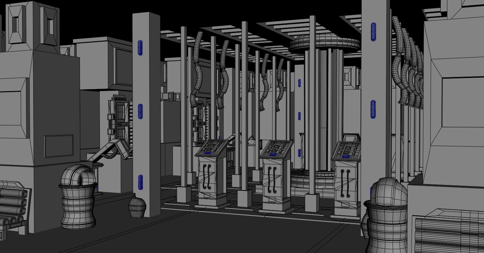 3d Building Futuristic Model