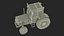 3D Farm Tractor Rigged model