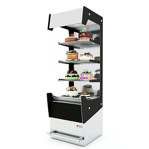 3D Tart Cake Display Refrigerator LB21 model