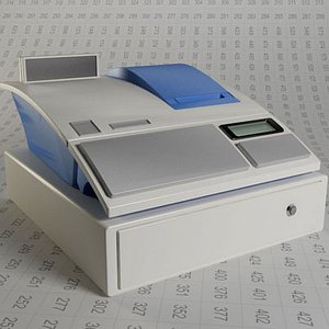 3d cash register model