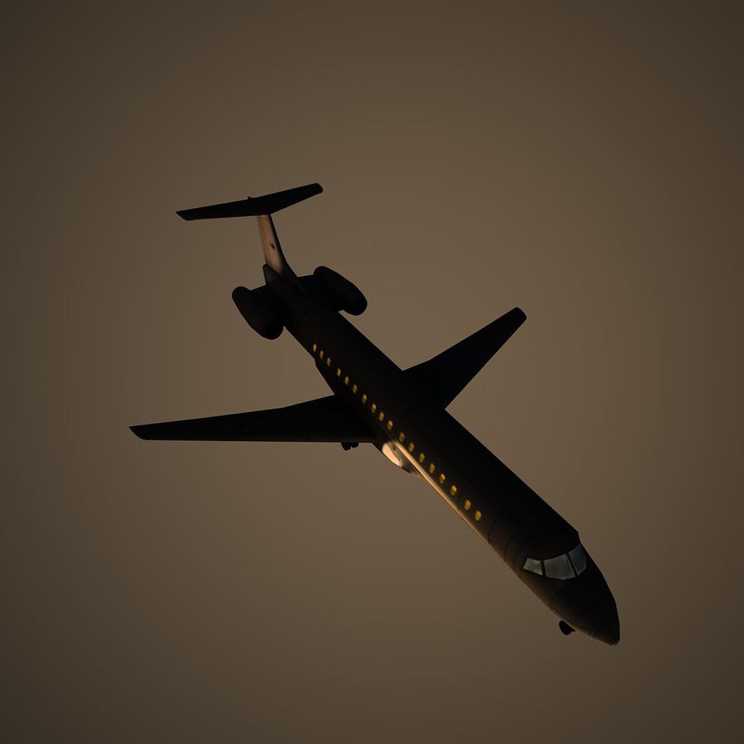 3d Model Embraer Low-poly