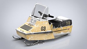 3D model snowmobile vehicle transport