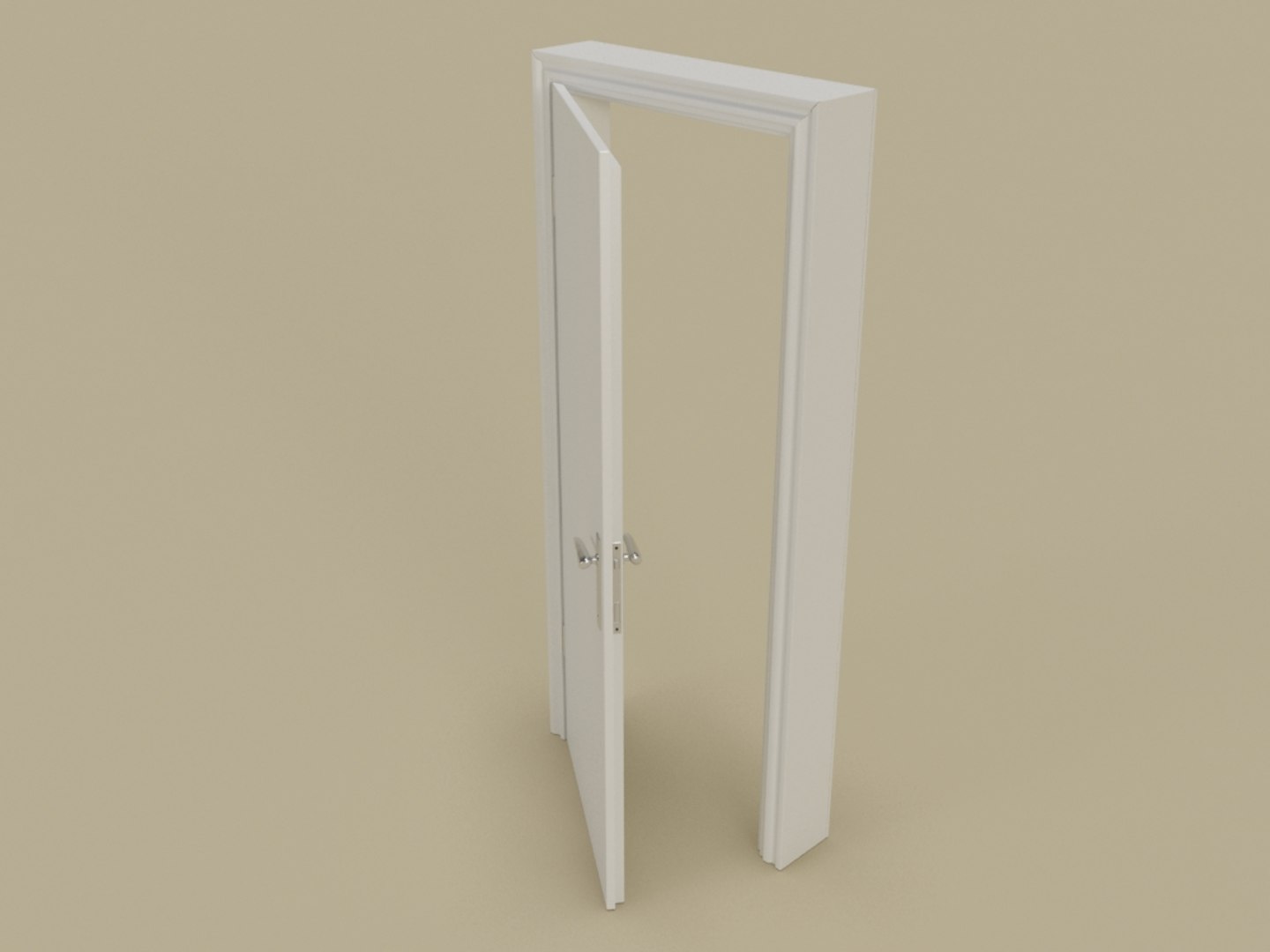 architecture white door 3d max