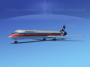 3d mcdonnell douglas md-80 model