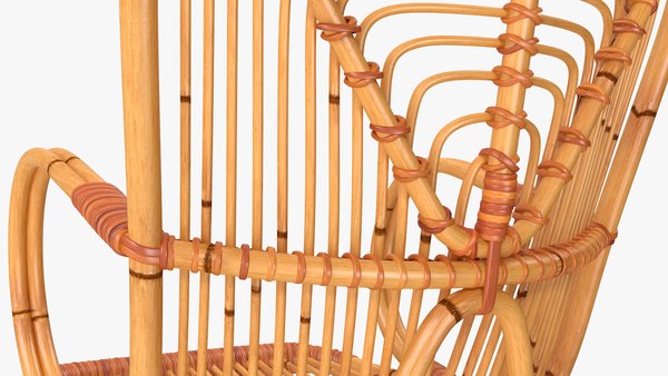 Bambus Rattan Möbelkollektion 2 3D-Modell - TurboSquid 1757519