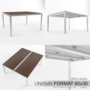 Office Desks Unisma Format 60x30 (pack2)