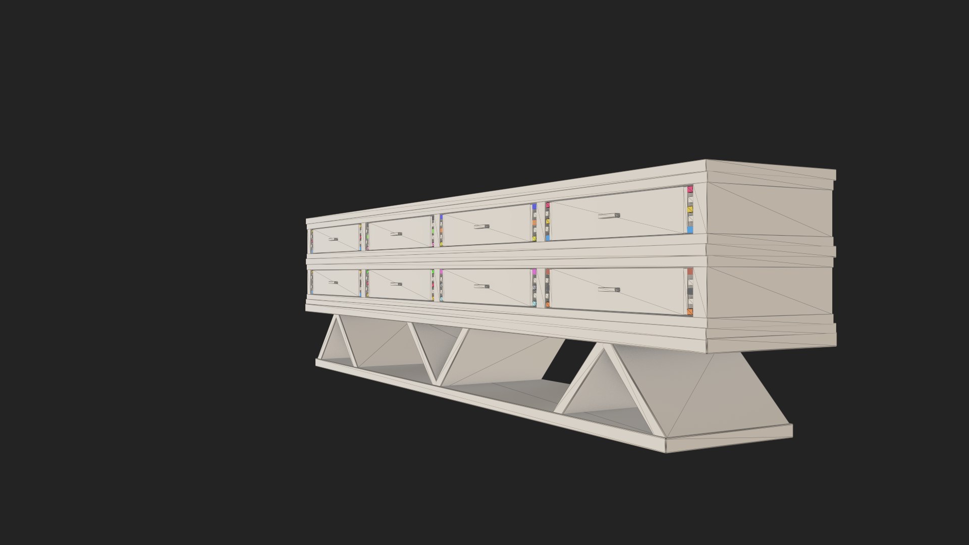 3D Painters Drawer Set Model - TurboSquid 2024041