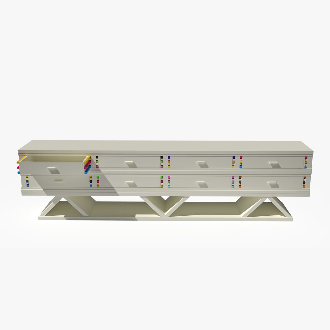 3D Painters Drawer Set Model - TurboSquid 2024041