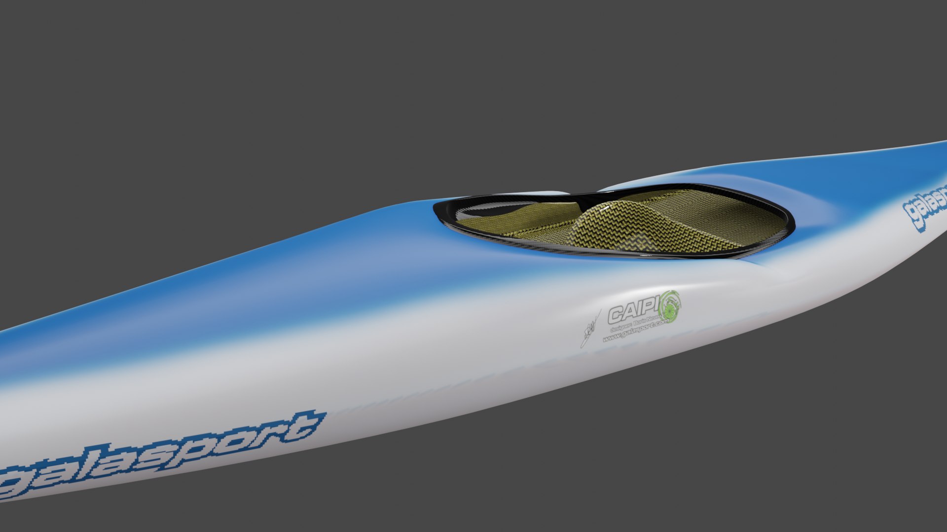 Slalom kayak 3D model - TurboSquid 2022578