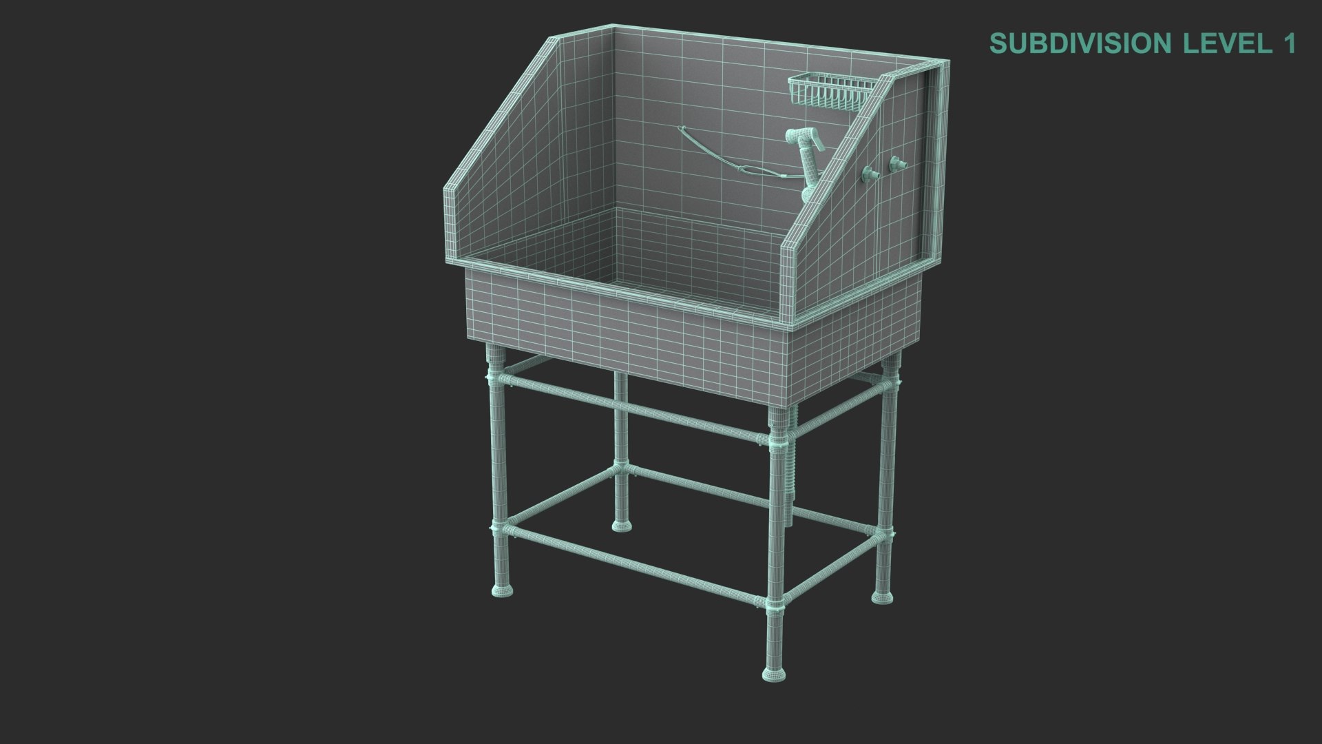Pet Bath 3D model https://p.turbosquid.com/ts-thumb/R2/V1sym6/vn/wireframe0004/jpg/1677436589/1920x1080/fit_q87/8abe7621e913333795d4aeaf3fb30477307e7387/wireframe0004.jpg