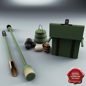 3ds max old field gun equipment