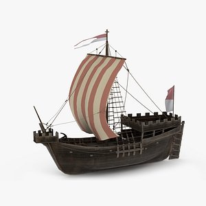 Medieval Cog Ship