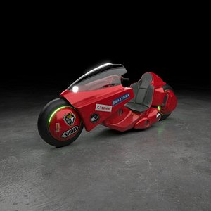 Cyberpunk - Akira motorcycle 3D model