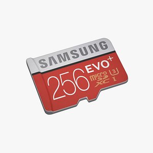 micro sd card 3D model