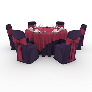 Banquet Table and Chair 53 model