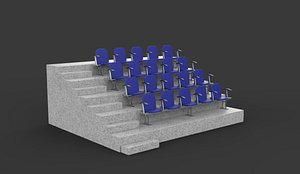 3D model Stadium Seats 3D model