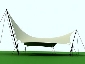 3D 6-angle shade sail