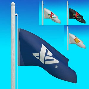Flags of Playstation - Animated LOOP collection