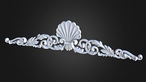 Cartouche. Model for CNC machines and 3D printing.