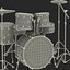 drum kit 2 modeled 3d c4d