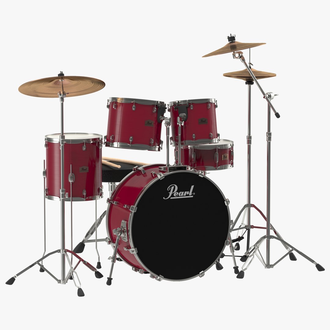 Drum Kit 2 3D Model 3D model preview